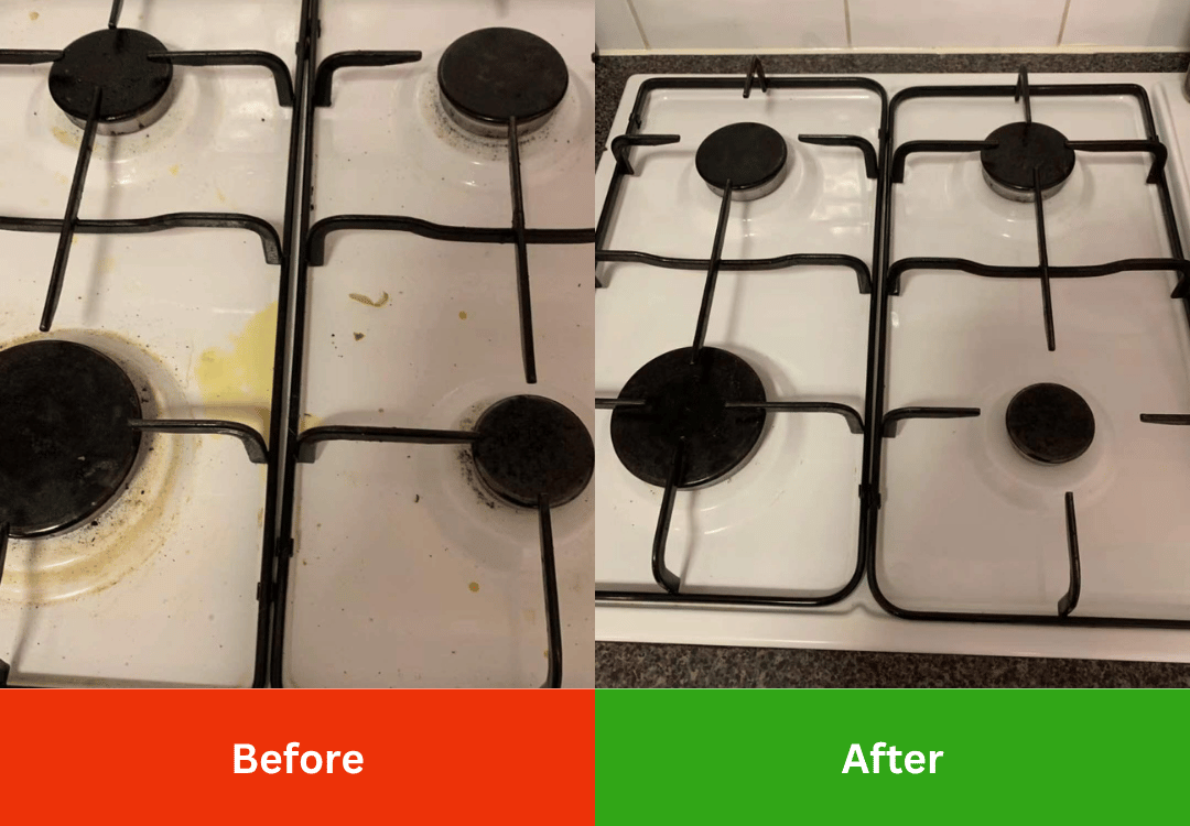 oven cleaning before and after